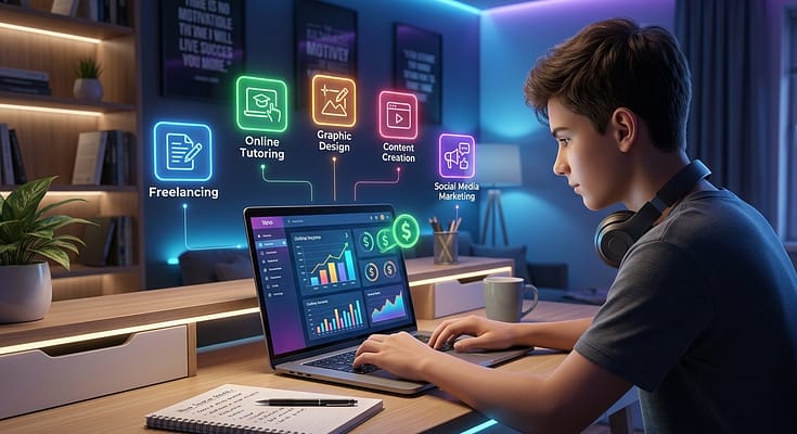 How to earn money online for 16-year-olds